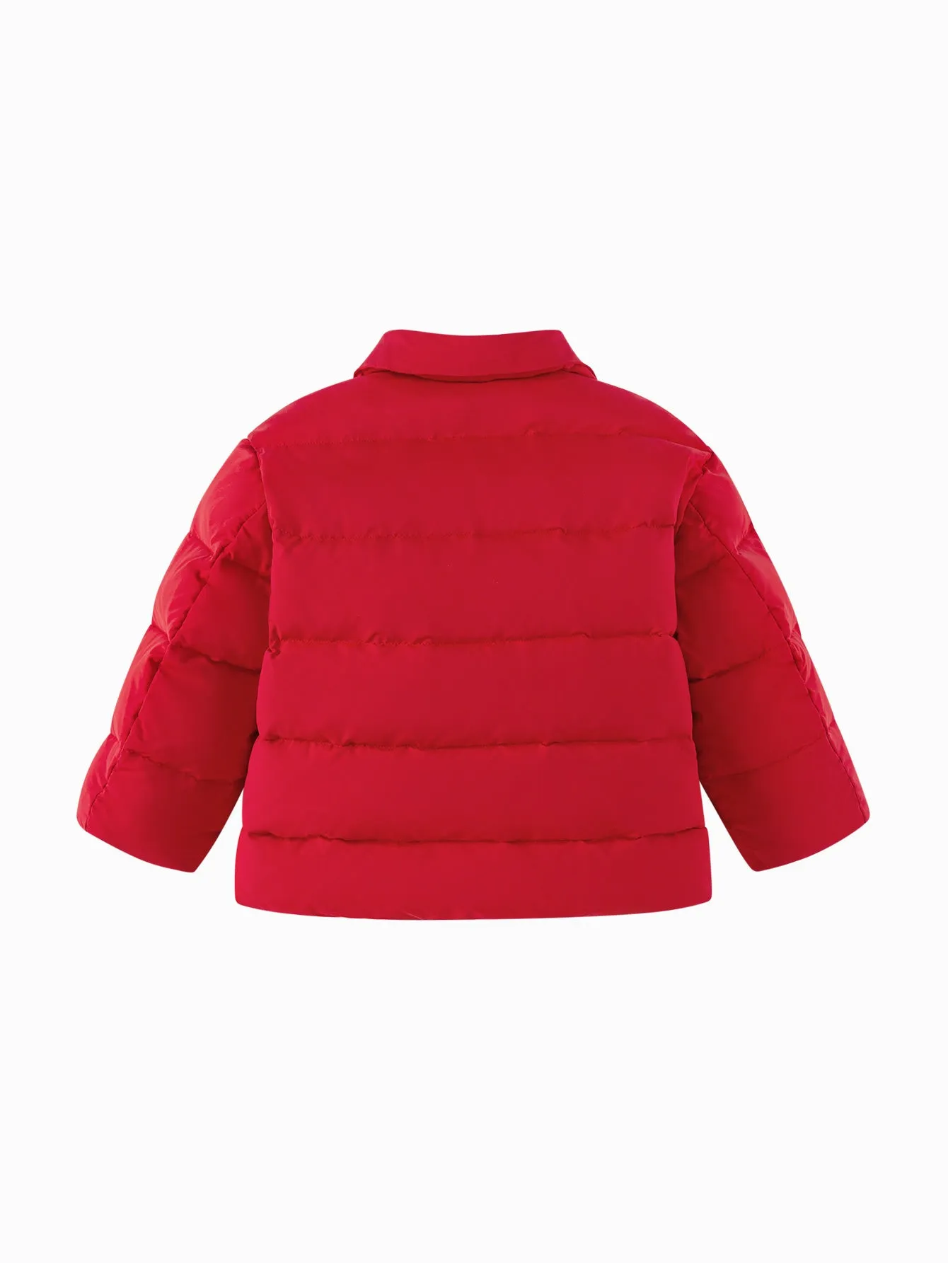 Balabala Children's Clothing Girls' Red New Year Jacket Cotton Coat 2025 New Spring Wear