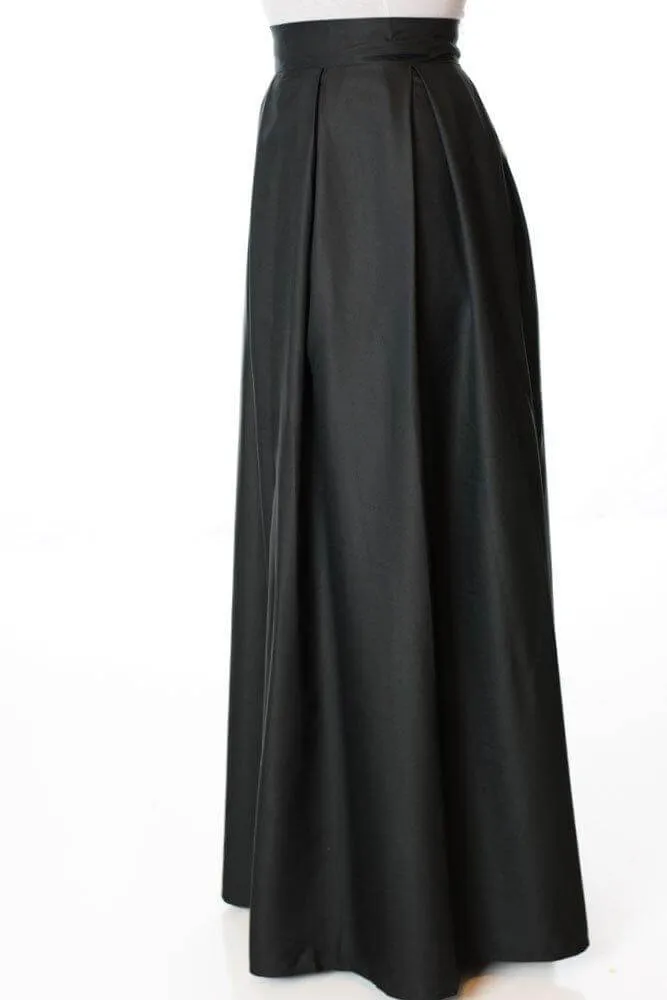 Black A- Line Maxi Skirt