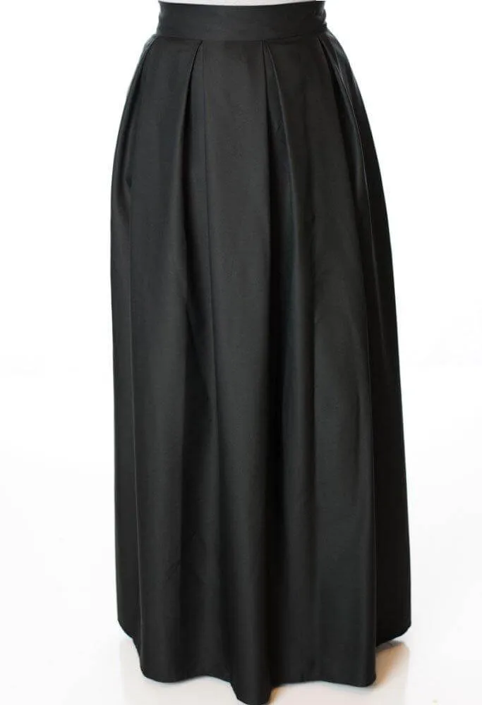 Black A- Line Maxi Skirt