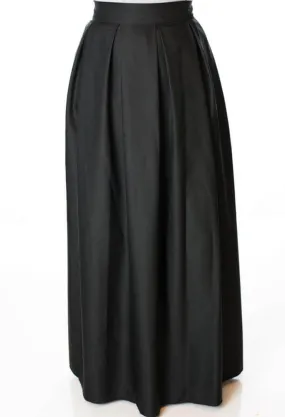 Black A- Line Maxi Skirt