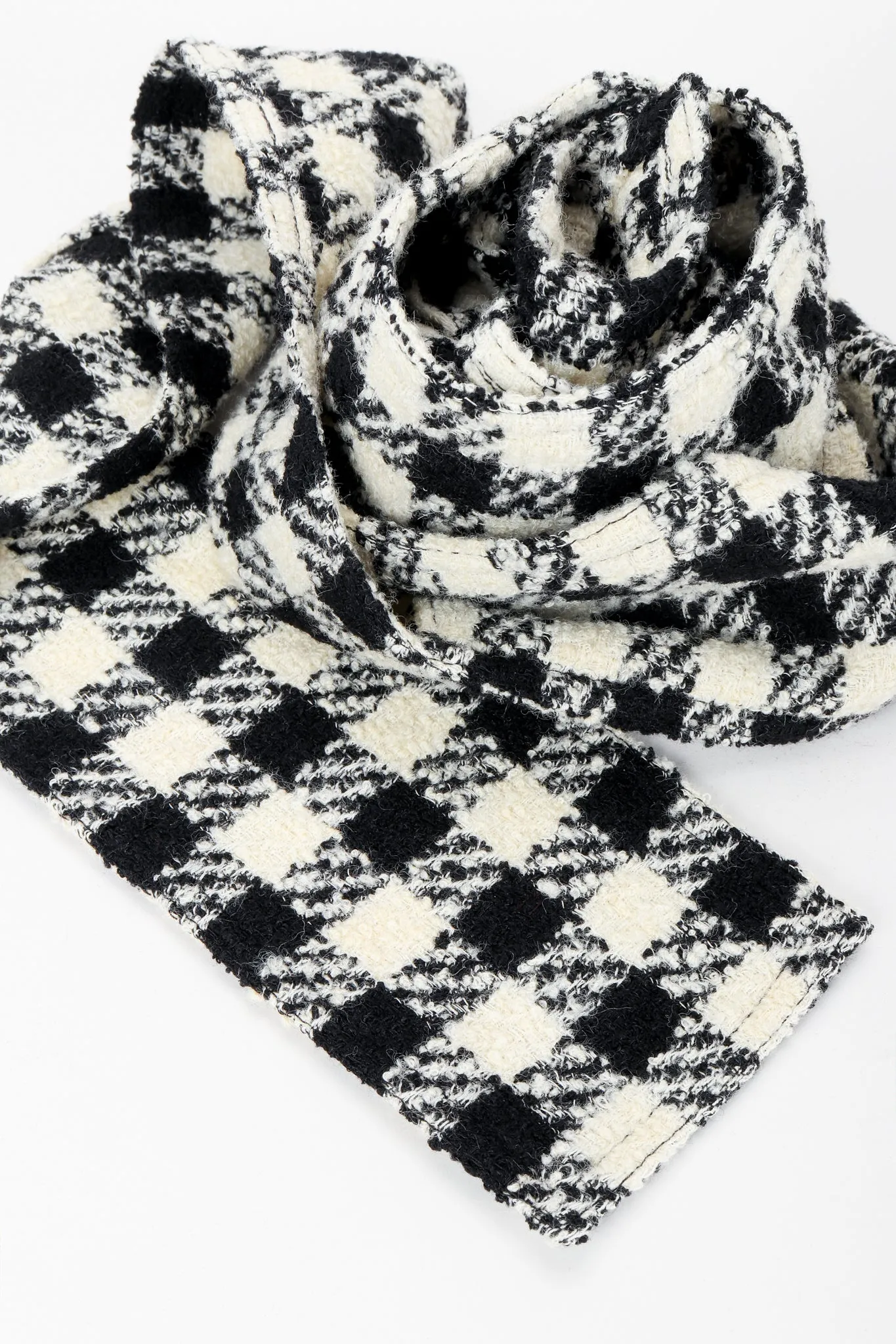 Bouclé Checked Jacket & Skirt Set