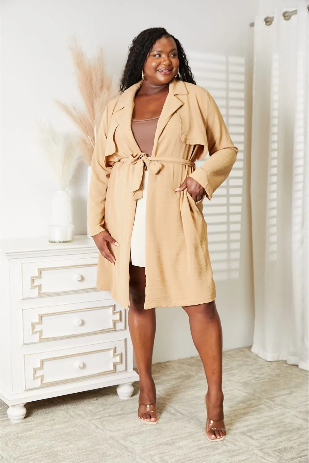 Haven Tied Trench Coat with Pockets