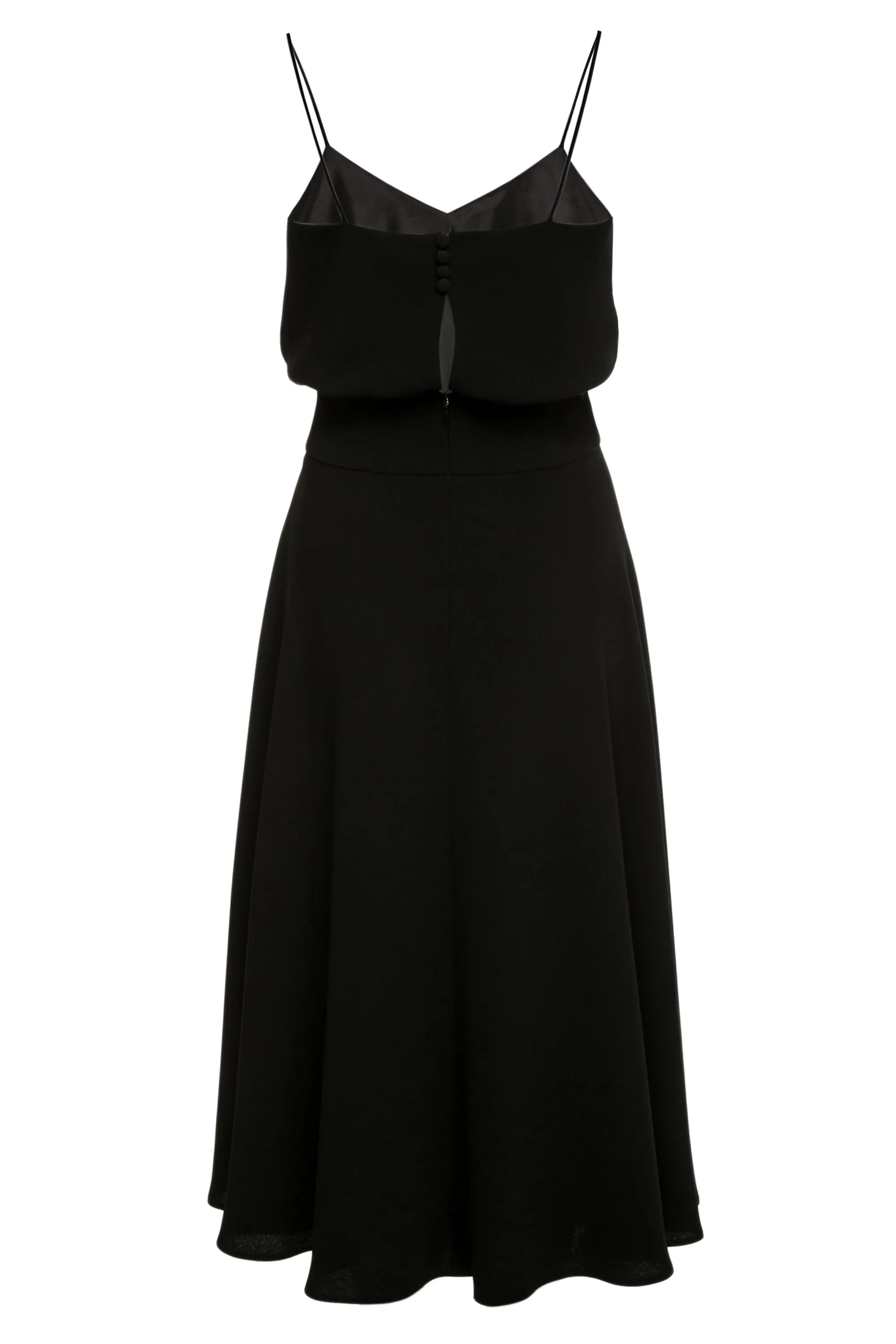 Luna Black Crepe Dress