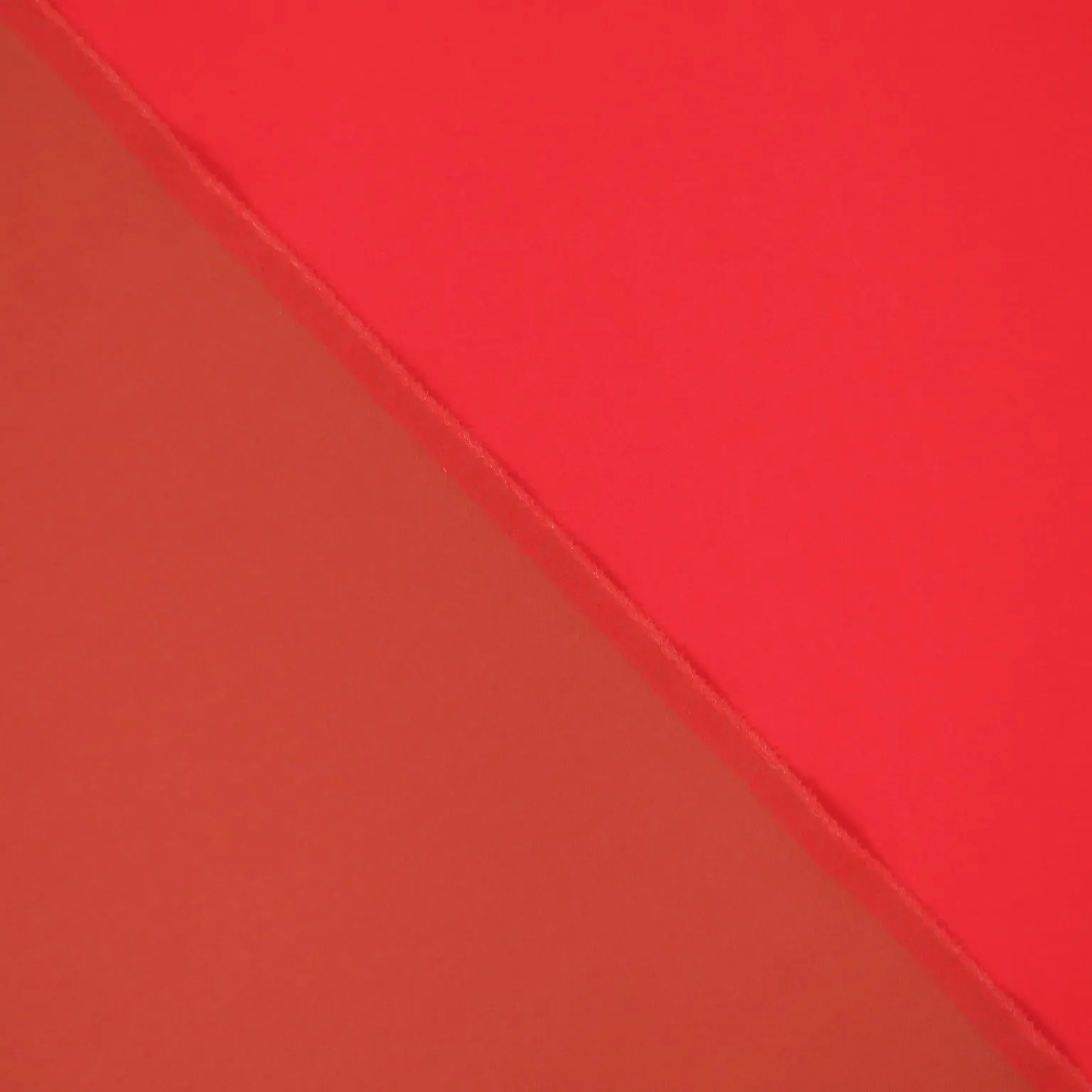 Red and Burnt Orange Solid Double Faced Polyester & Wool Blend Fabric