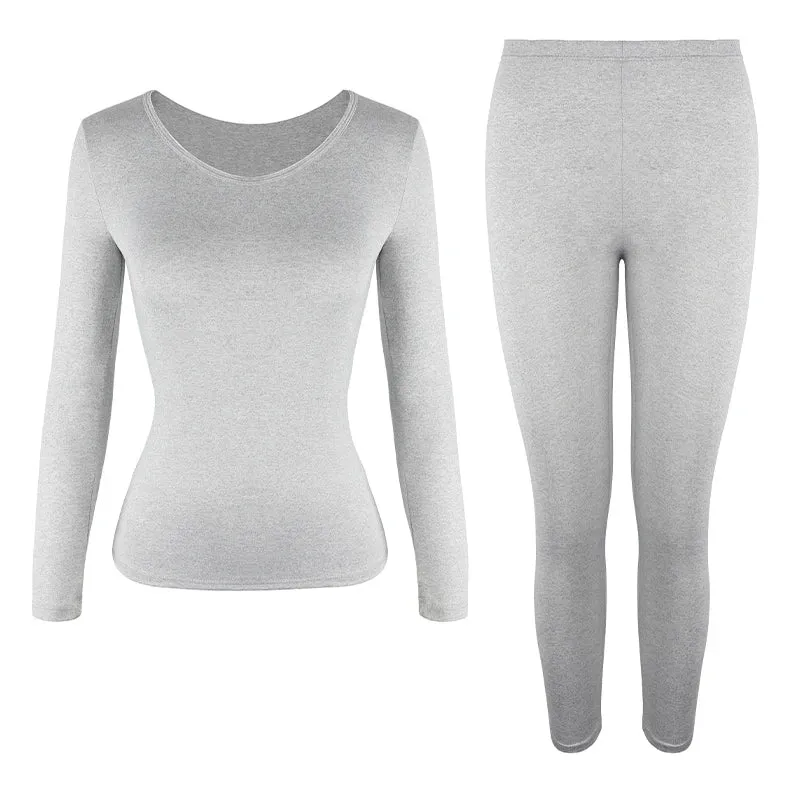 Thermal Underwear Women Seamless Warm Pajamas Sets