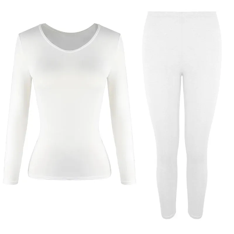 Thermal Underwear Women Seamless Warm Pajamas Sets