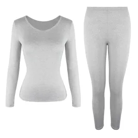 Thermal Underwear Women Seamless Warm Pajamas Sets