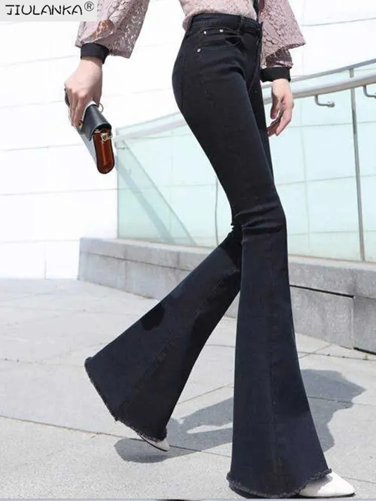 Women's jeans woman high waist Flared Jeans Pants pants for women Jean clothing undefined Woman trousers Clothing 210922
