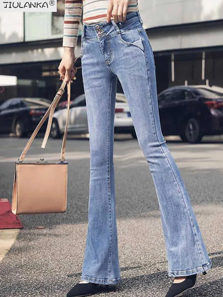 Women's jeans woman high waist Flared Jeans Pants pants for women Jean clothing undefined Woman trousers Clothing 210922